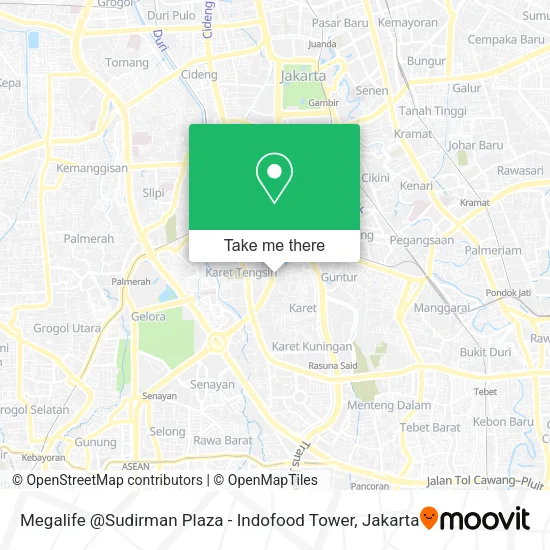 Megalife @Sudirman Plaza - Indofood Tower map