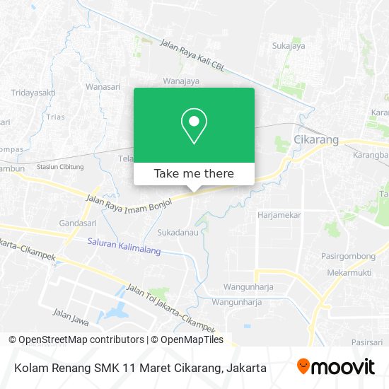 Kolam Renang SMK 11 Maret Cikarang map