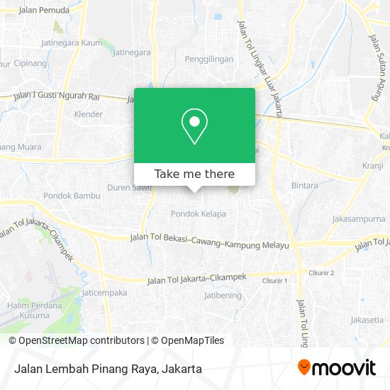 Jalan Lembah Pinang Raya map