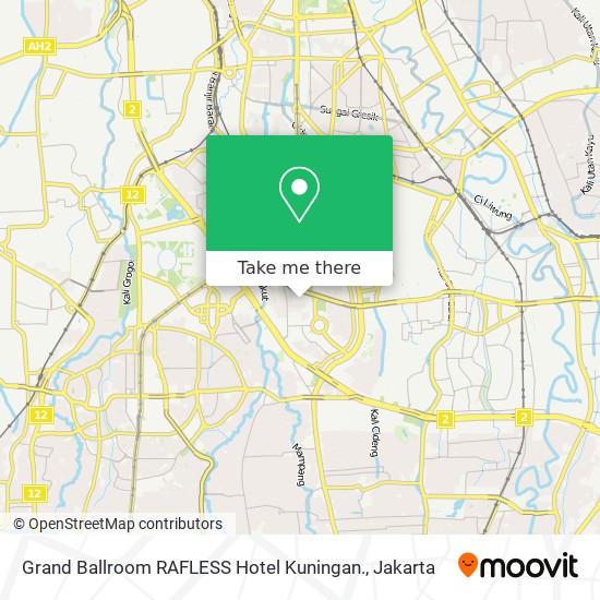 Grand Ballroom RAFLESS Hotel Kuningan. map