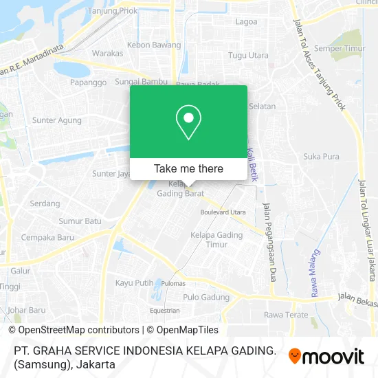 PT. GRAHA SERVICE INDONESIA KELAPA GADING. (Samsung) map