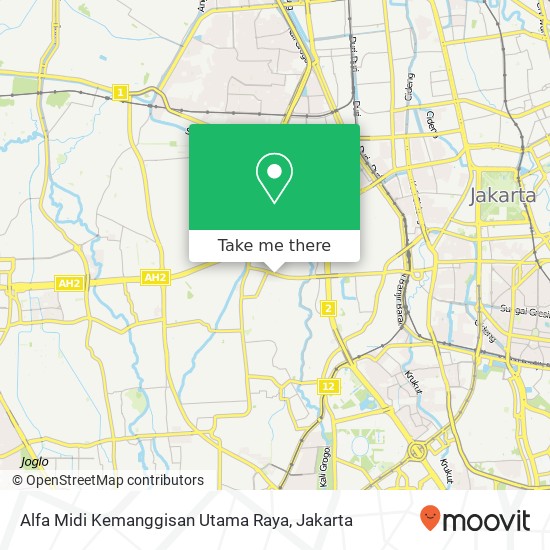 Alfa Midi Kemanggisan Utama Raya map