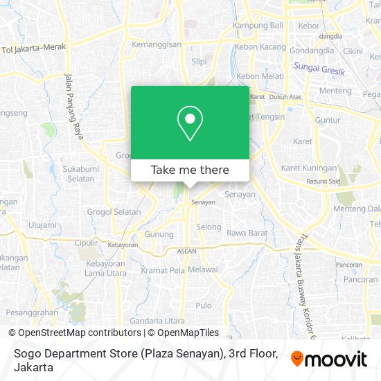 Sogo Department Store (Plaza Senayan), 3rd Floor map