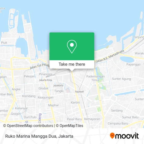 Ruko Marina Mangga Dua map