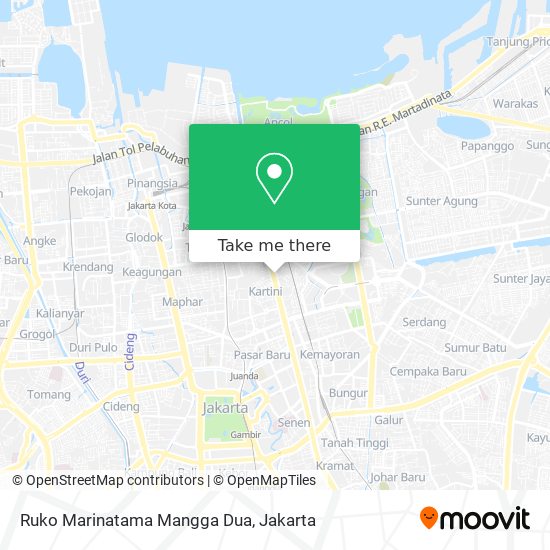 Ruko Marinatama Mangga Dua map