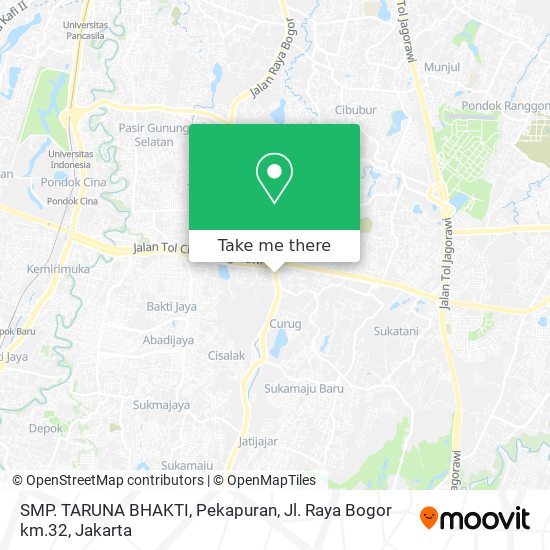 SMP. TARUNA BHAKTI, Pekapuran, Jl. Raya Bogor km.32 map