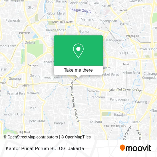 Kantor Pusat Perum BULOG map