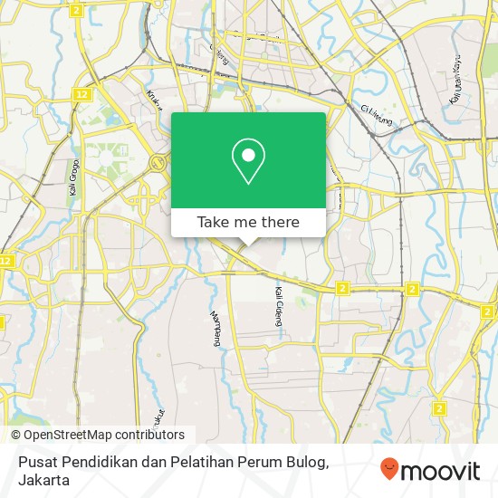 Pusat Pendidikan dan Pelatihan Perum Bulog map