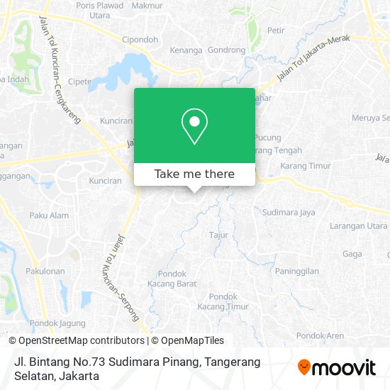 Jl. Bintang No.73 Sudimara Pinang, Tangerang Selatan map
