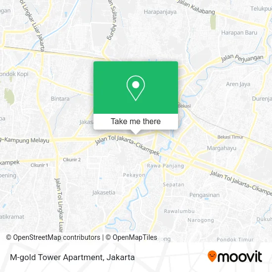 M-gold Tower Apartment map
