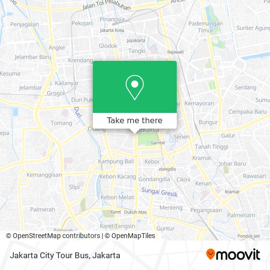 Jakarta City Tour Bus map