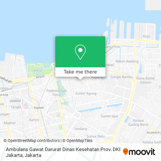 Ambulans Gawat Darurat Dinas Kesehatan Prov. DKI Jakarta map