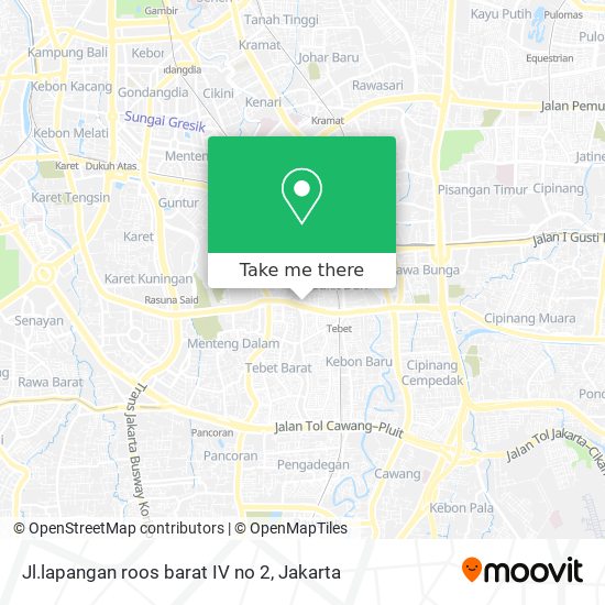 Jl.lapangan roos barat IV no 2 map