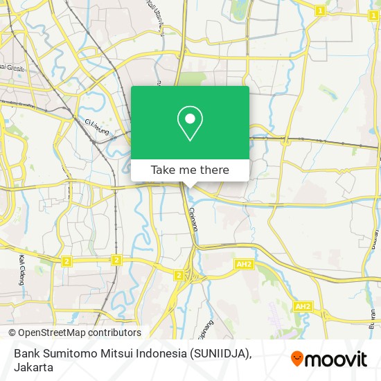 Bank Sumitomo Mitsui Indonesia (SUNIIDJA) map