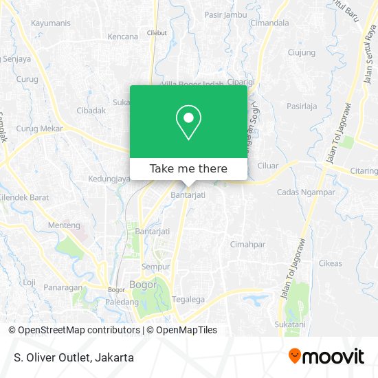 S. Oliver Outlet map