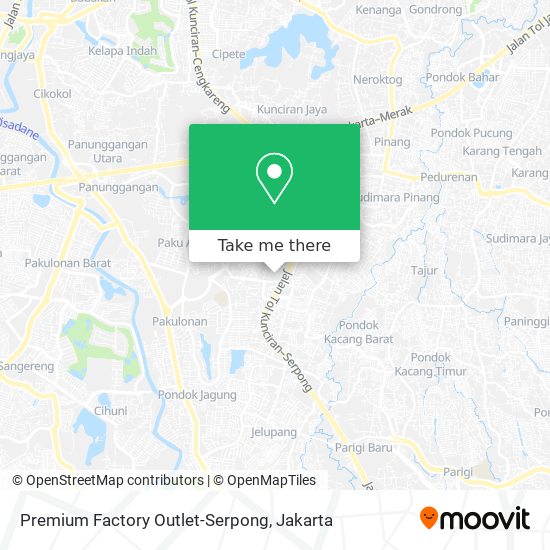 Premium Factory Outlet-Serpong map