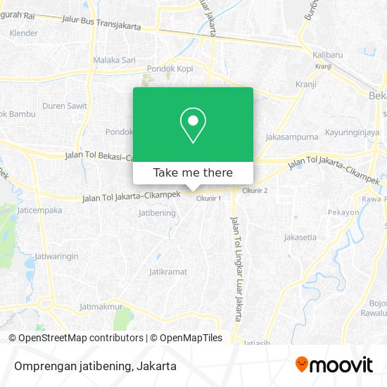 Omprengan jatibening map