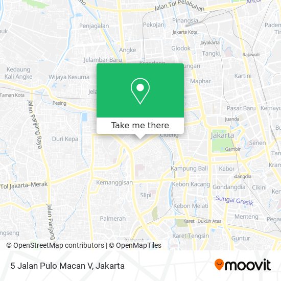 5 Jalan Pulo Macan V map