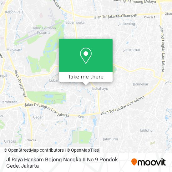 Jl.Raya Hankam Bojong Nangka II No.9 Pondok Gede map