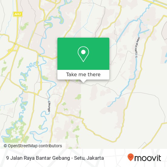 9 Jalan Raya Bantar Gebang - Setu map