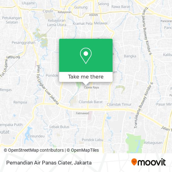 Pemandian Air Panas Ciater map