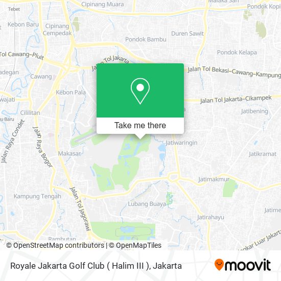 Royale Jakarta Golf Club ( Halim III ) map