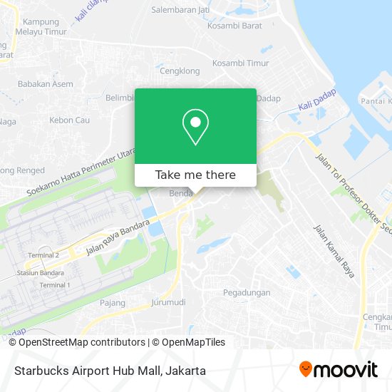Starbucks Airport Hub Mall map