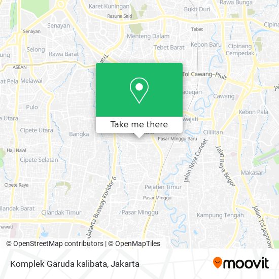 Komplek Garuda kalibata map