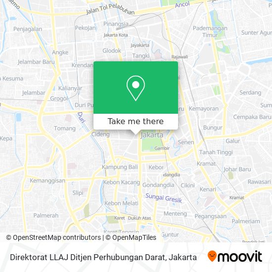 Direktorat LLAJ Ditjen Perhubungan Darat map