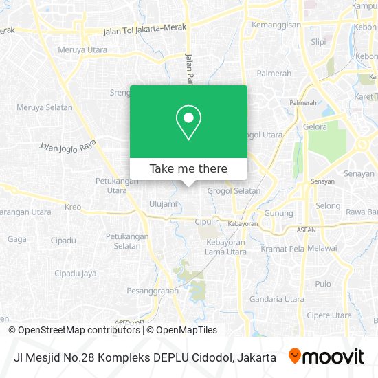 Jl Mesjid No.28 Kompleks DEPLU Cidodol map