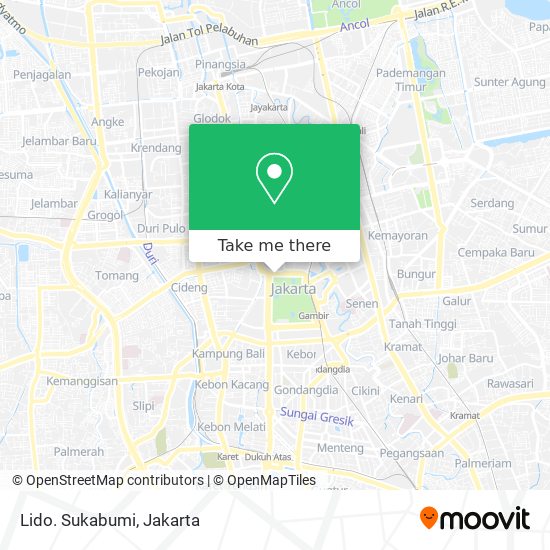 Lido. Sukabumi map