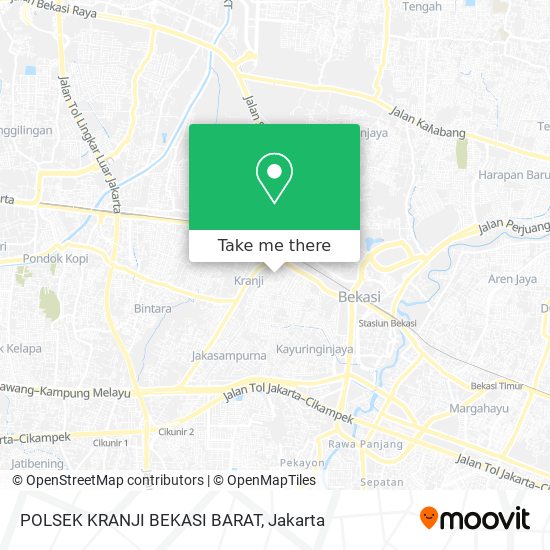 POLSEK KRANJI BEKASI BARAT map