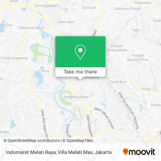 Indomaret Melati Raya, Villa Melati Mas map