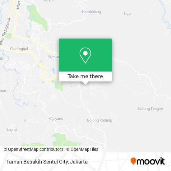 Taman Besakih Sentul City map