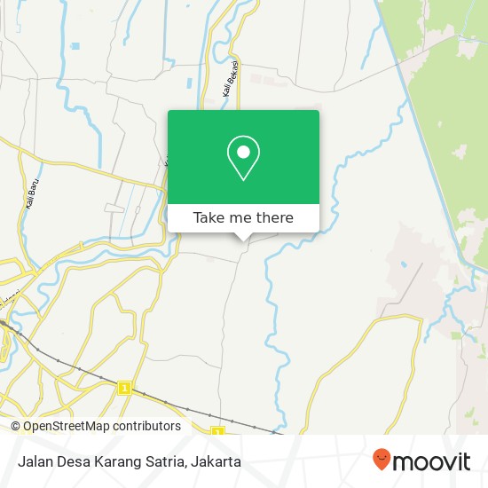 Jalan Desa Karang Satria map