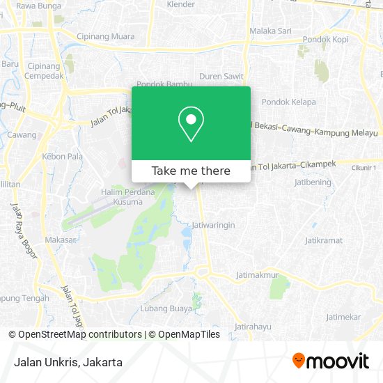 Jalan Unkris map