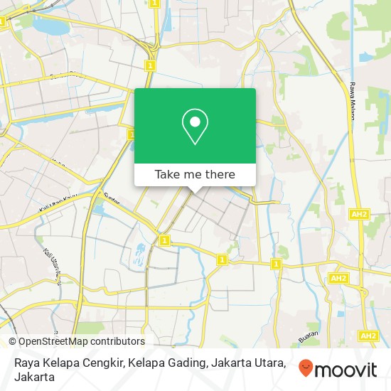 Raya Kelapa Cengkir, Kelapa Gading, Jakarta Utara map