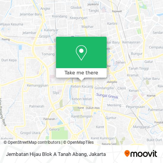 Jembatan Hijau Blok A Tanah Abang map