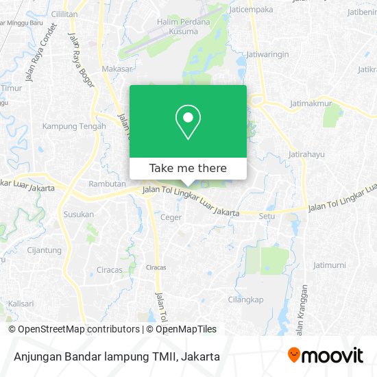 Anjungan Bandar lampung TMII map