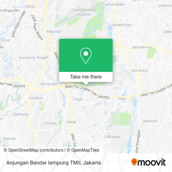 Anjungan Bandar lampung TMII map