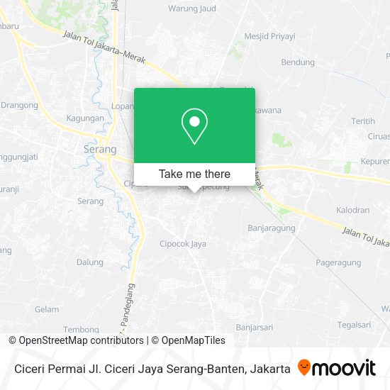 Ciceri Permai Jl. Ciceri Jaya Serang-Banten map