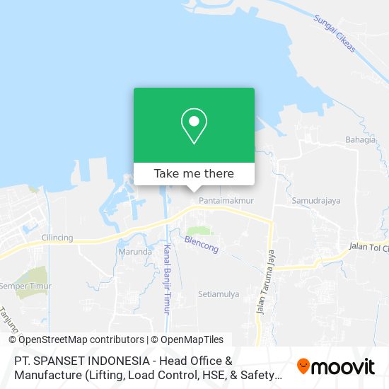 PT. SPANSET INDONESIA - Head Office & Manufacture (Lifting, Load Control, HSE, & Safety Management) map