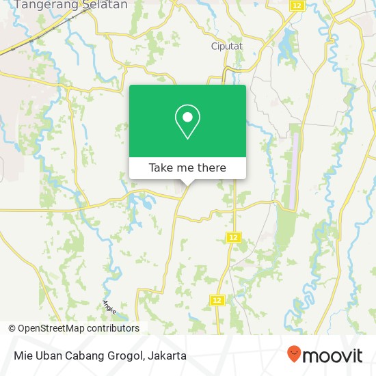 Mie Uban Cabang Grogol map