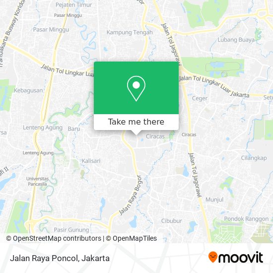 Jalan Raya Poncol map