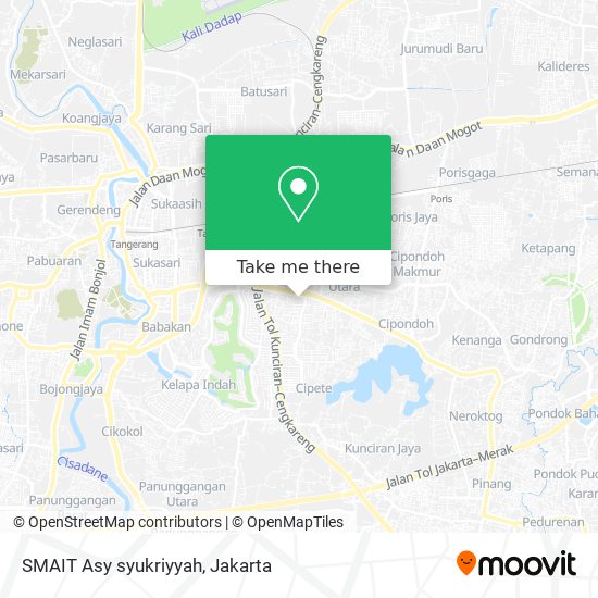 SMAIT Asy syukriyyah map