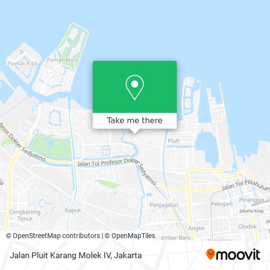 Jalan Pluit Karang Molek IV map