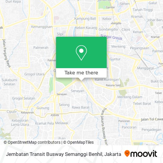 Jembatan Transit Busway Semanggi Benhil map