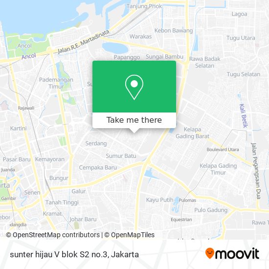 sunter hijau V blok S2 no.3 map