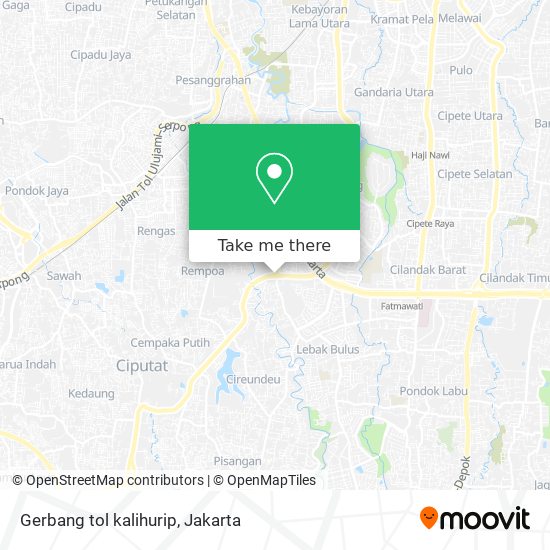 Gerbang tol kalihurip map