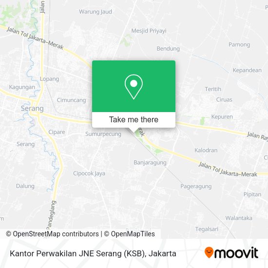Kantor Perwakilan JNE Serang (KSB) map